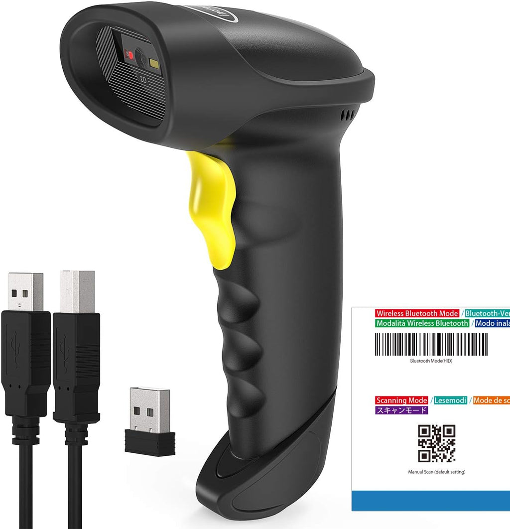 Wireless Bluetooth 2D Barcode Scanner J53633