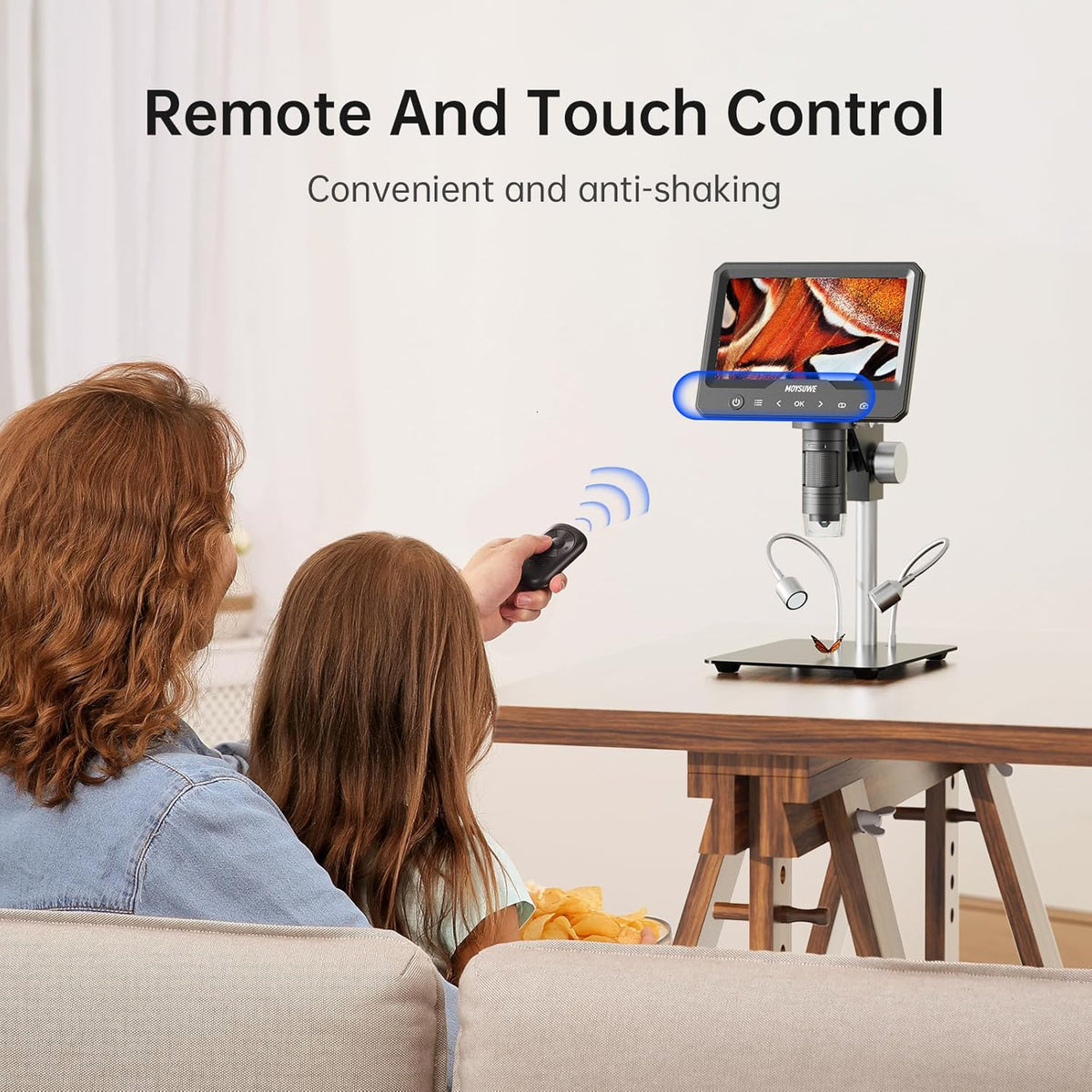 7'' LCD Digital Microscope, 1200X, 1080P, 32GB E2055