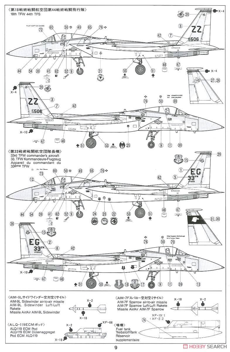 1/48 Scale F-15C Eagle Kit I8652