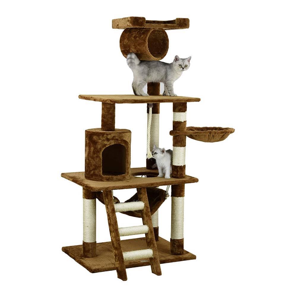 Beige 62 in. Cat Tree F27221