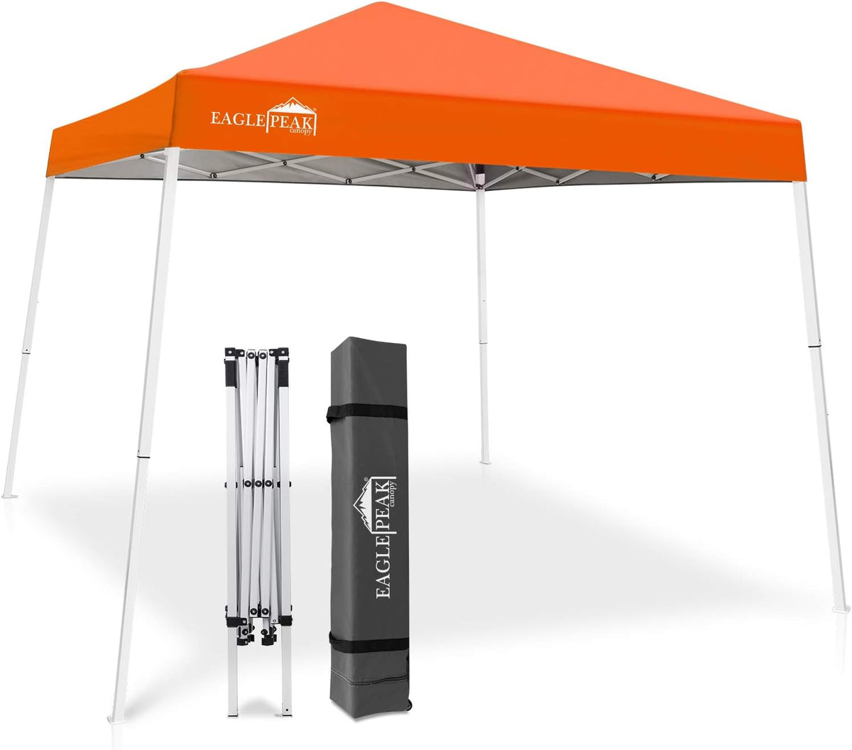 10' x 10' Slant Leg Pop-up Canopy Tent with 64 Square Feet of Shade (Blue) J484