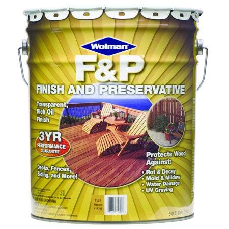 Natural F&P Finish and Preservative 5 Gallon Water Based X408384