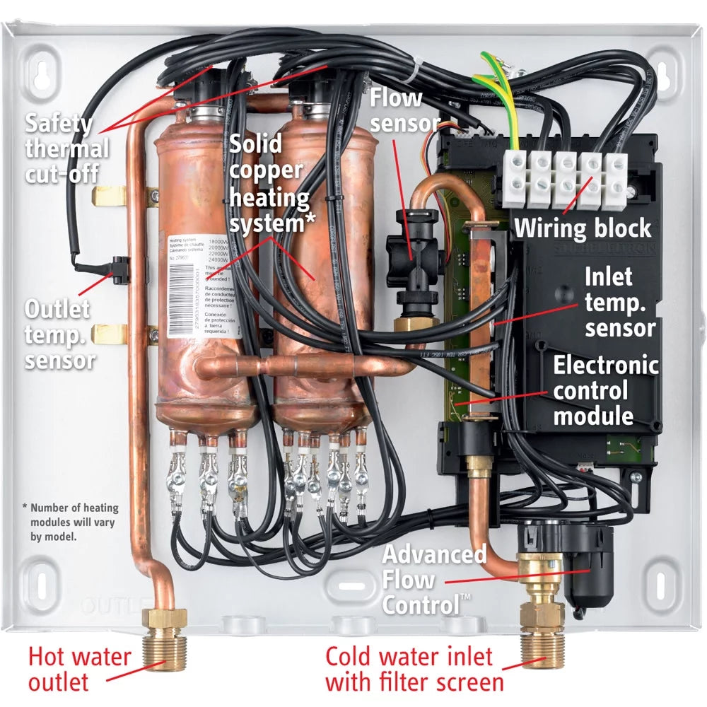 Electric Tankless Water Heater, 1 gpm O377542