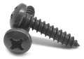 #6-20 x 5/8 Phillips Pan Head Sheet Metal Screw Black Oxide 10000 Pk S9361