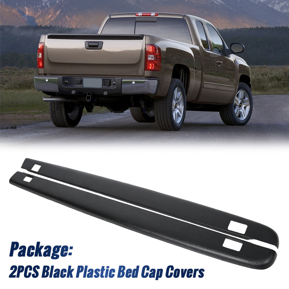 Black Bed Rail Caps with Stake Holes C760142