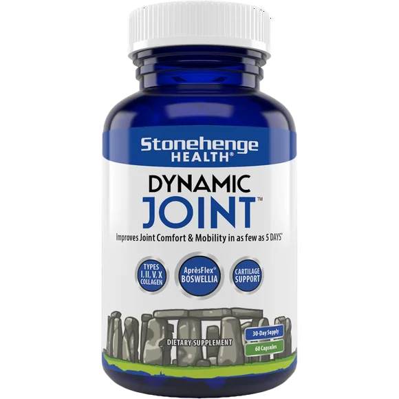 Joint Supplement with Boswellia, MSM, Collagen, Turmeric, Vitamin C, D3 60 Capsules T312625