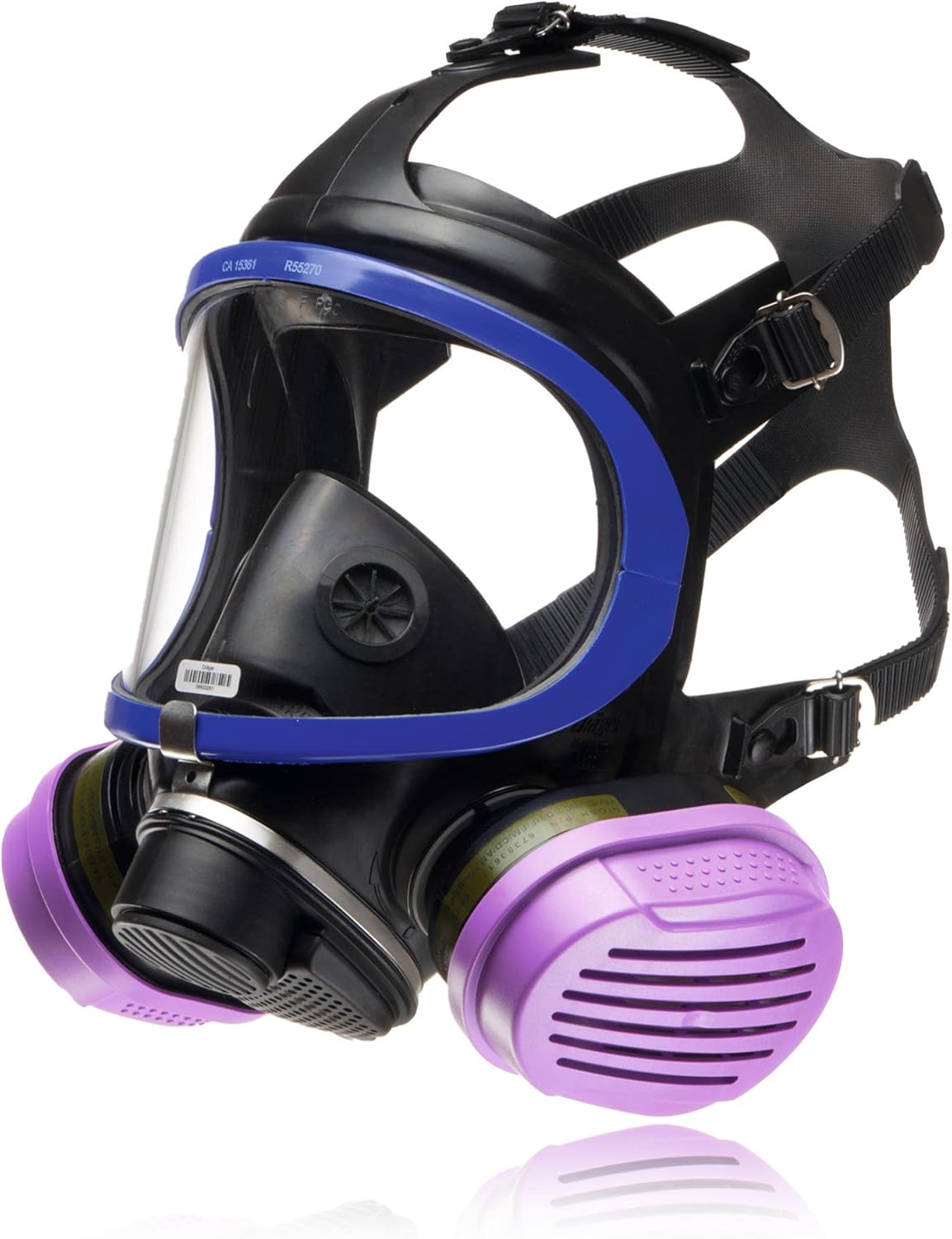 Full-Face Respirator Mask with Combination Cartridge, NIOSH Certified N5859