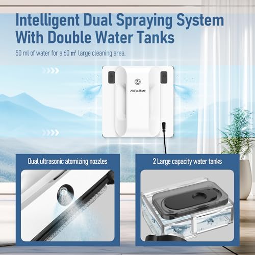 Window Cleaning Robot with Dual Water Spray A8026