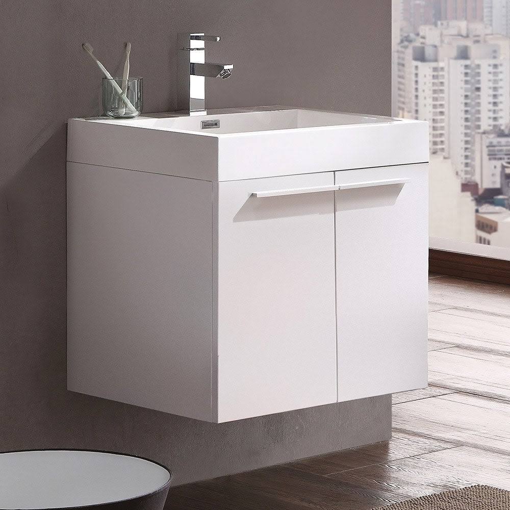 Walnut Bathroom Cabinet with Integrated Sink P7982