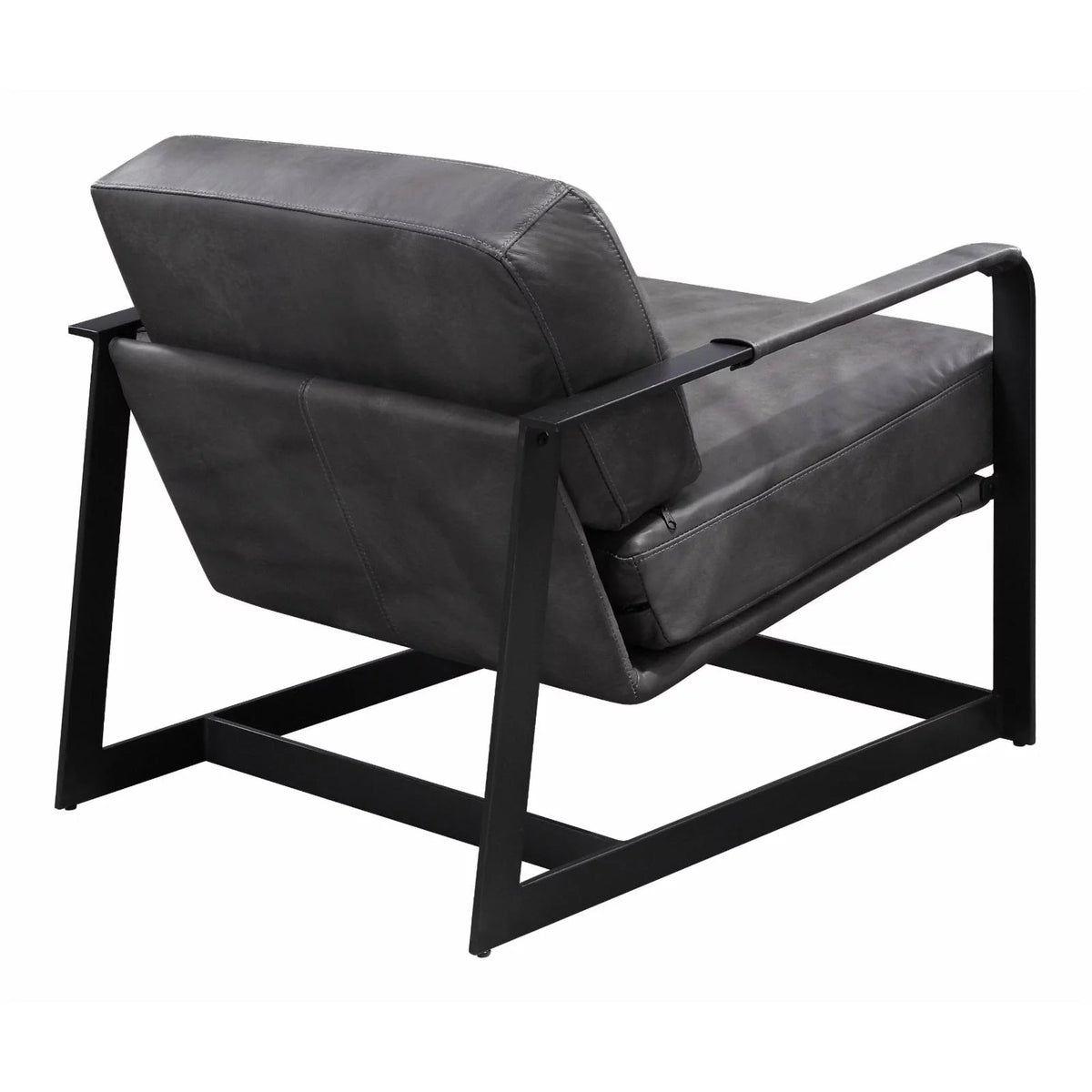 Top Grain Leather Upholstered Accent Chair O7286