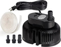 850GPH 75W Submersible Water Pump with Drainage Hose and 3 Adapters, Pack of 2 Y980