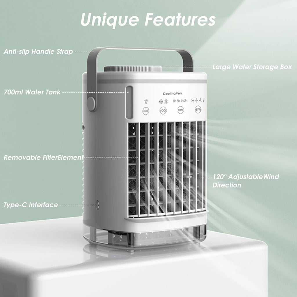 Portable 3-IN-1 Evaporative Air Cooler 700ML W141221