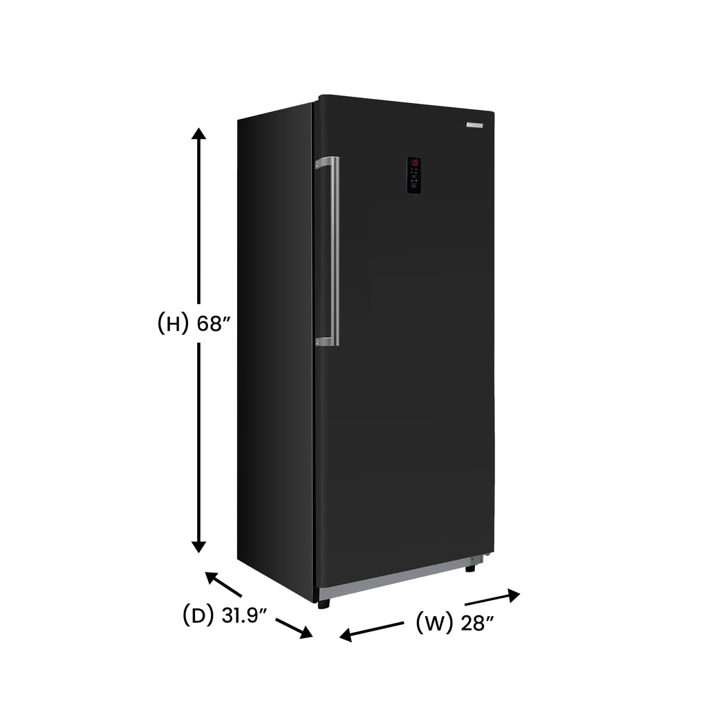 17 cu. ft Convertible Upright Freezer/Refrigerator in Black Y152843