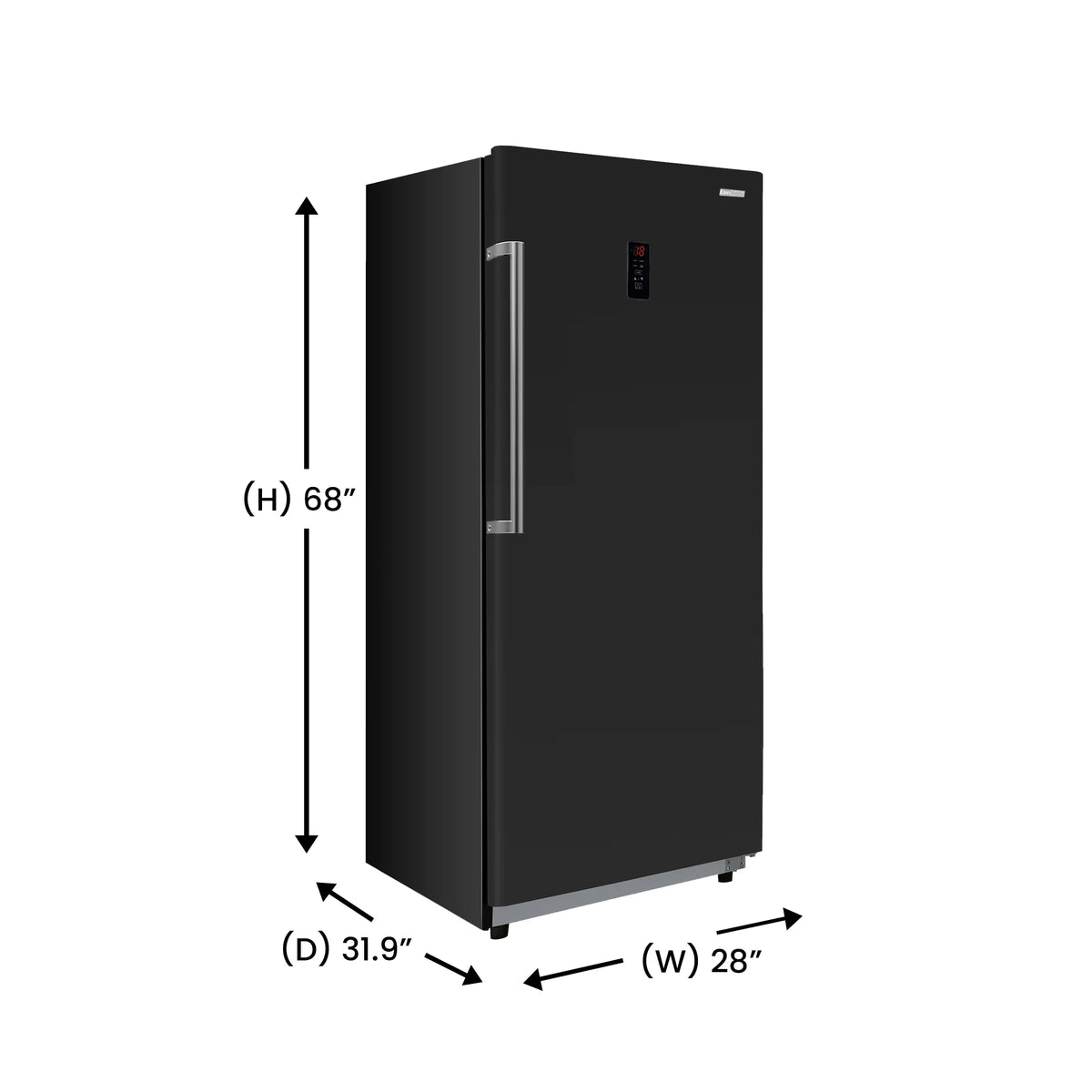 17 cu. ft Convertible Upright Freezer/Refrigerator in Black Y152843