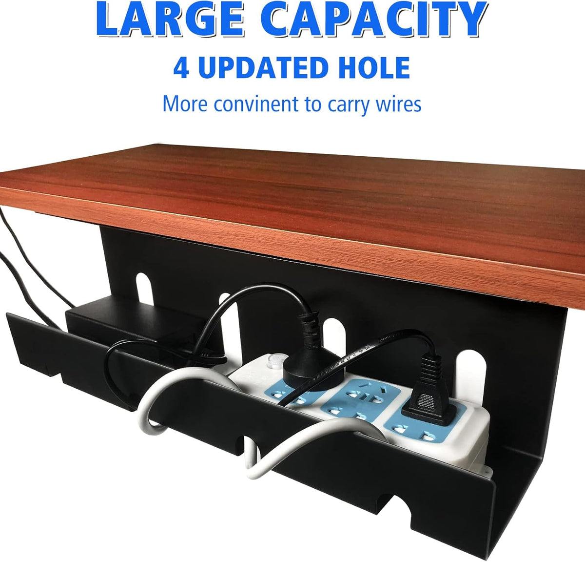 2 x 15.7 in Steel Black Cable Management Tray P479