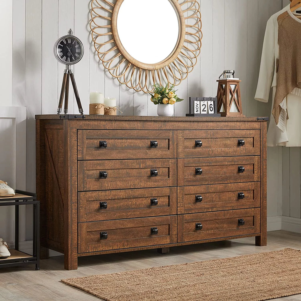 8 Drawer Wood Dresser O239386