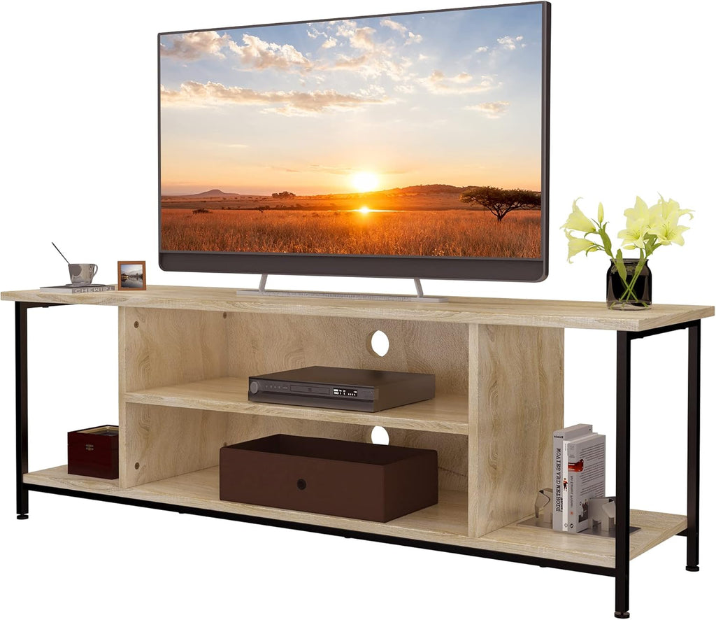 Charcoal TV Stand with Storage Shelving N513700