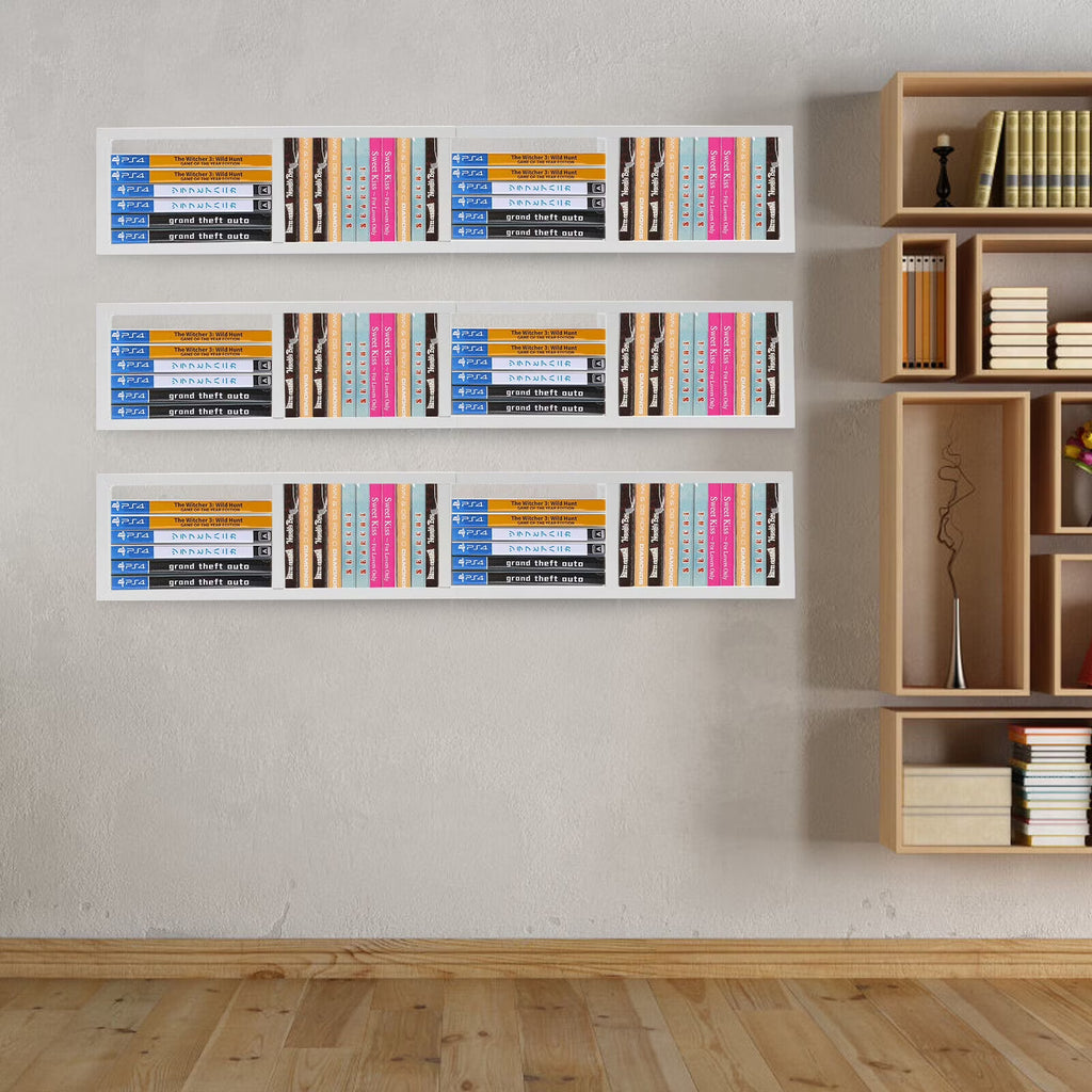 Metal Wall Mount CD DVD Media Storage Rack Y117745