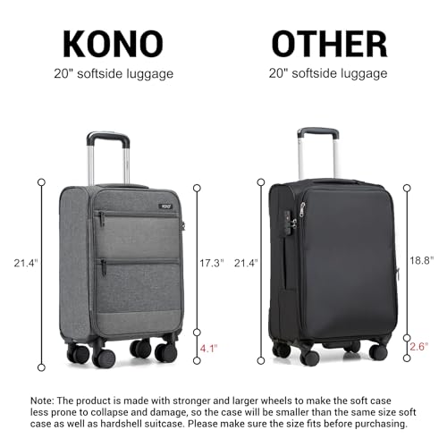 20 Inch Softside Spinner Luggage with TSA Lock R887733