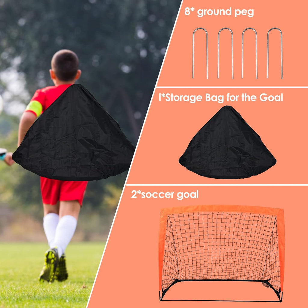Soccer Goal Net Set with Carry Bag J24495