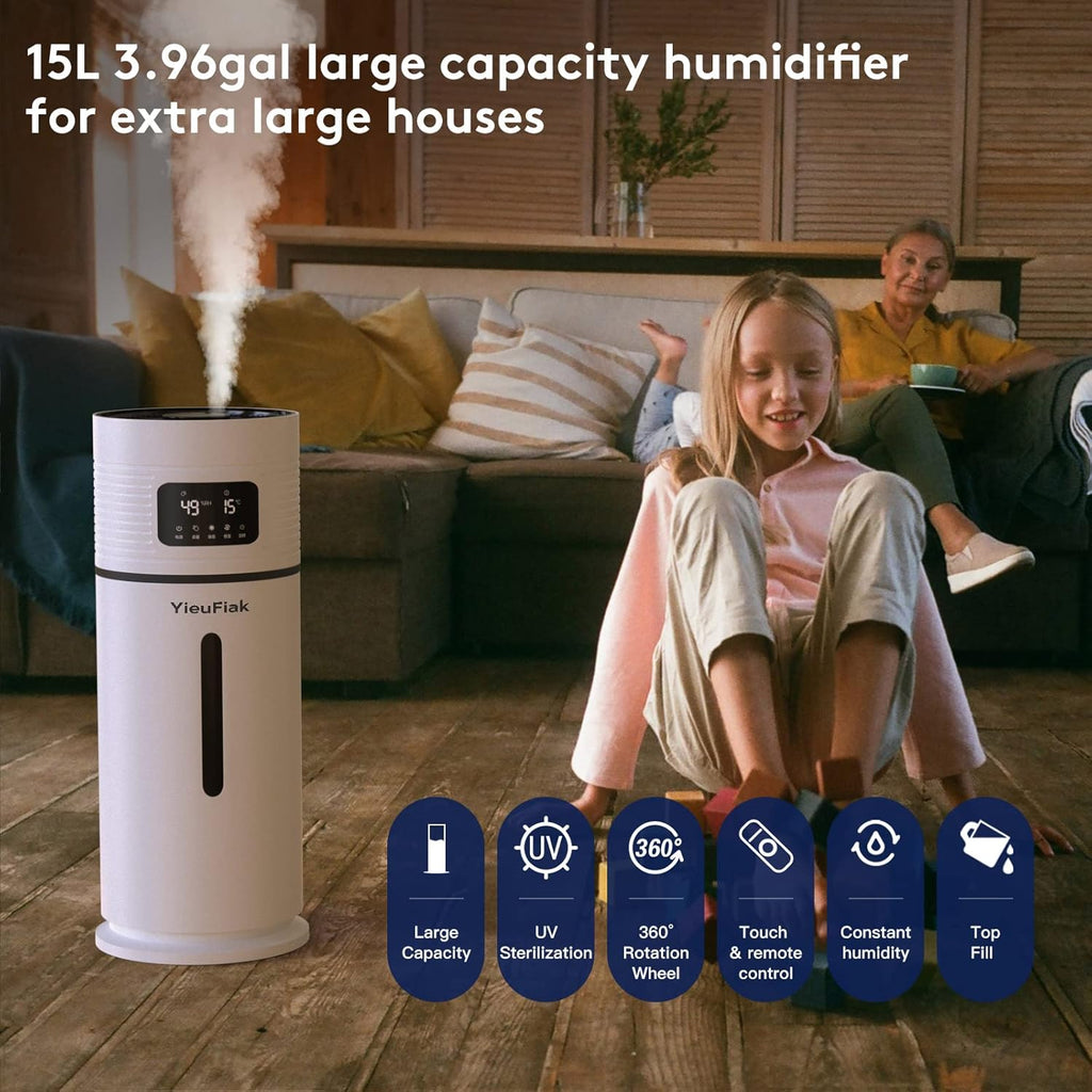 15L/3.96Gal Top Fill Ultrasonic Cool Mist Humidifier C78230