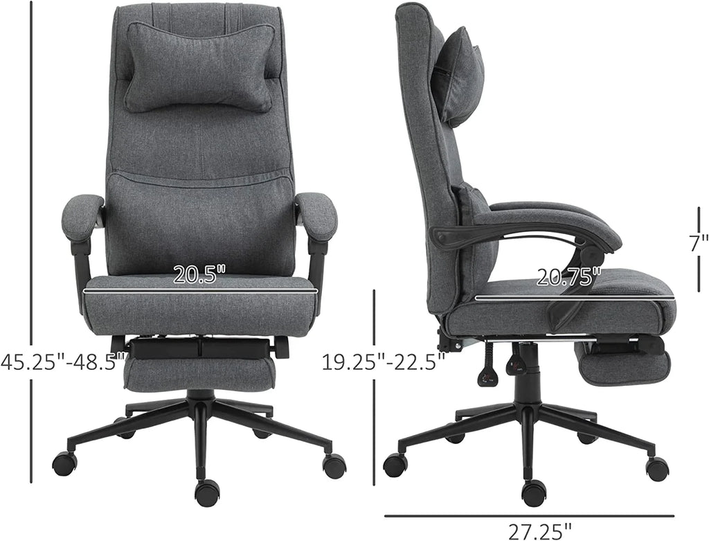 High Back Reclining Office Chair with Footrest and Headrest P183452