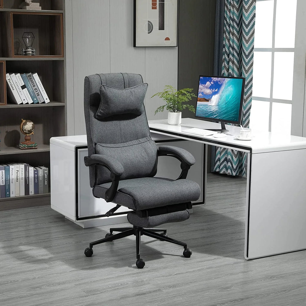 High Back Reclining Office Chair with Footrest and Headrest P183452
