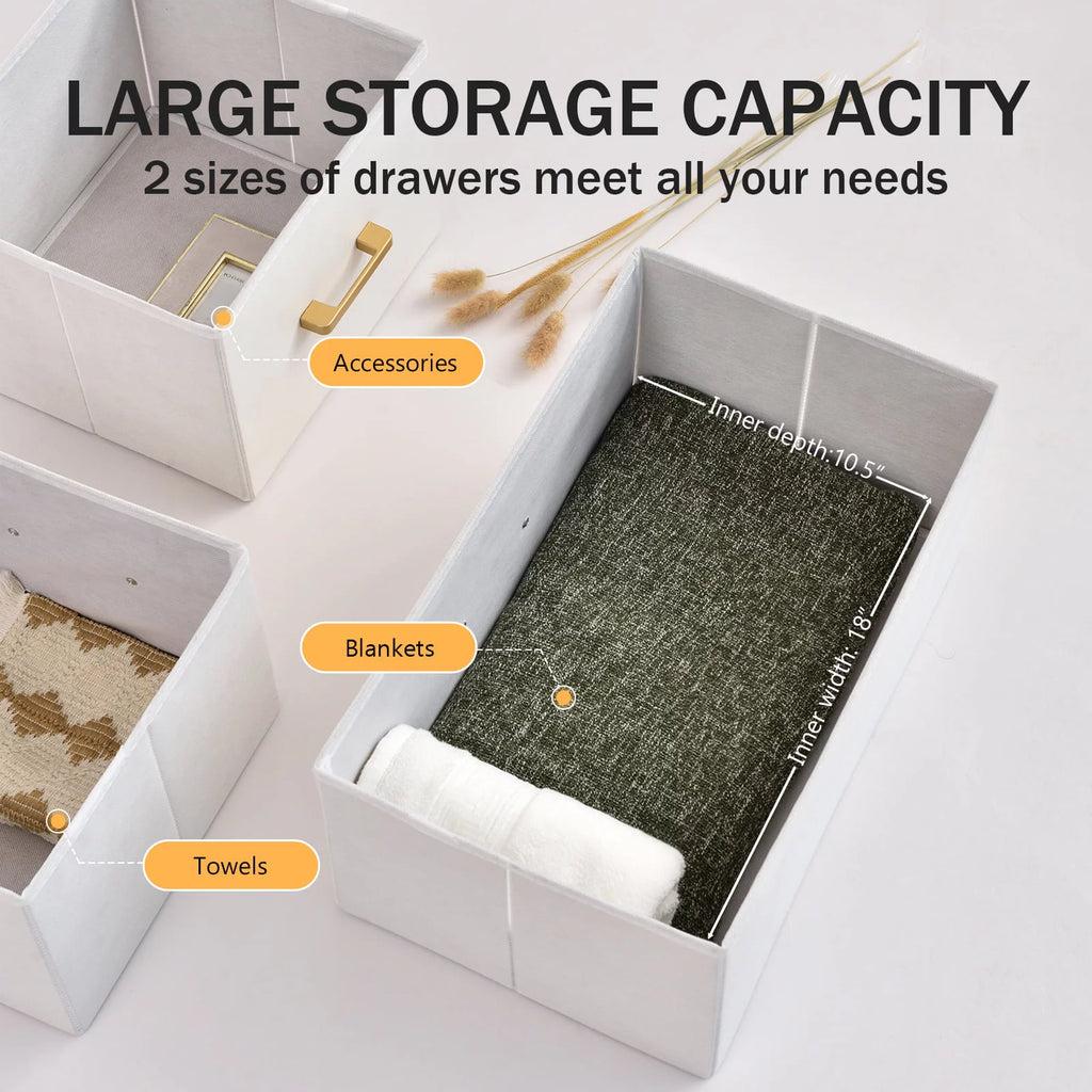 White 7 Drawer Dresser Chest Storage Organizer G26745