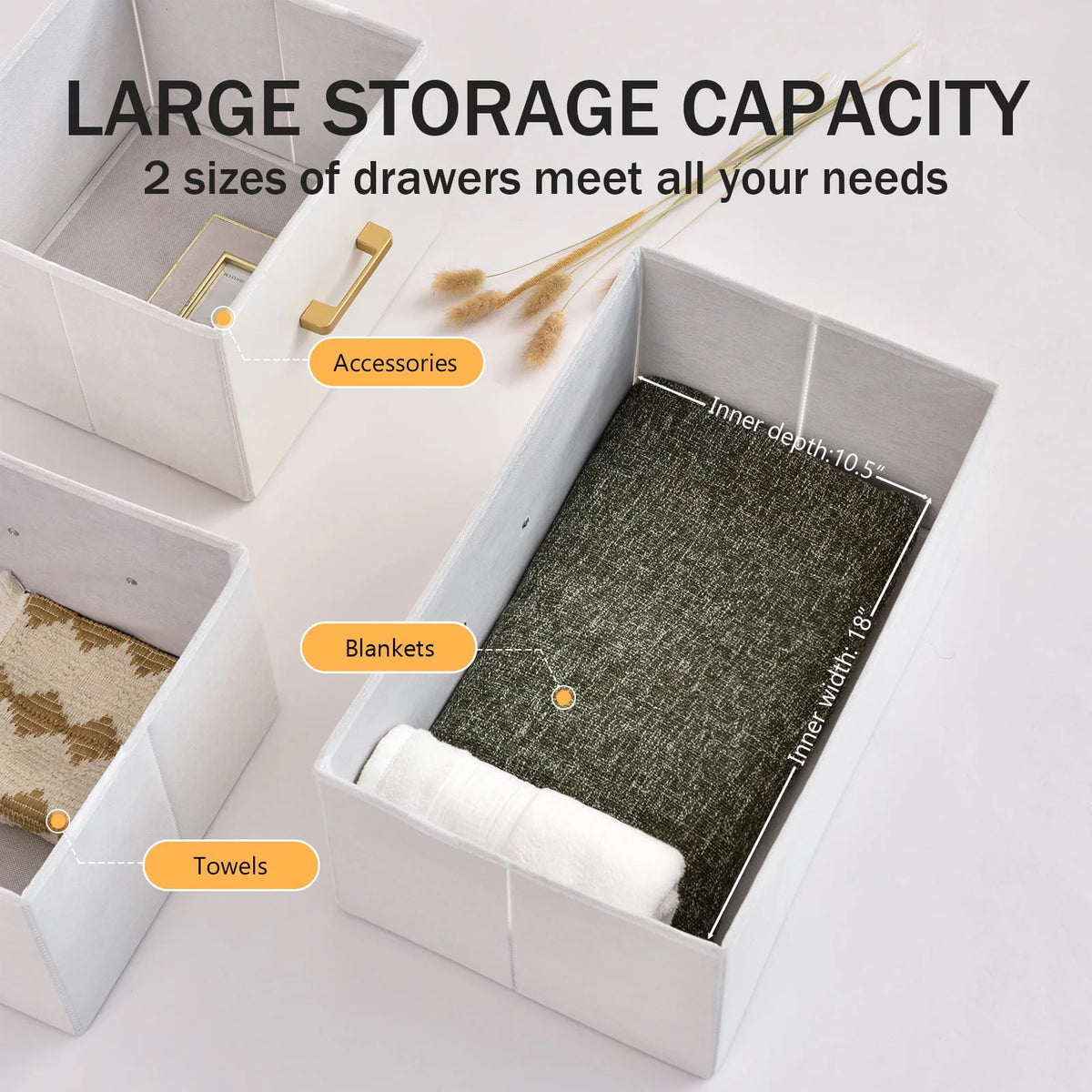 White 7 Drawer Dresser Chest Storage Organizer G26745