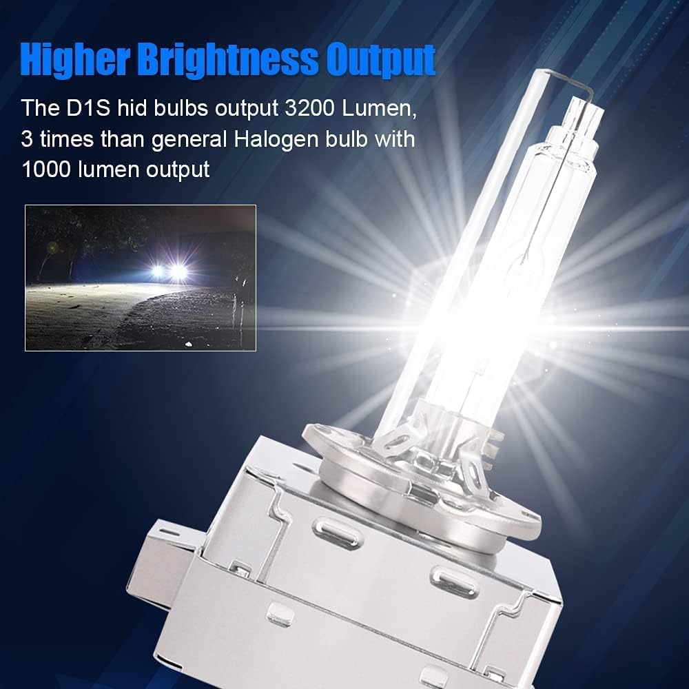 Xenon HID Ballast Headlight Control Unit with Igniter and D1S Bulb Replacement, Pack of 2 X8255