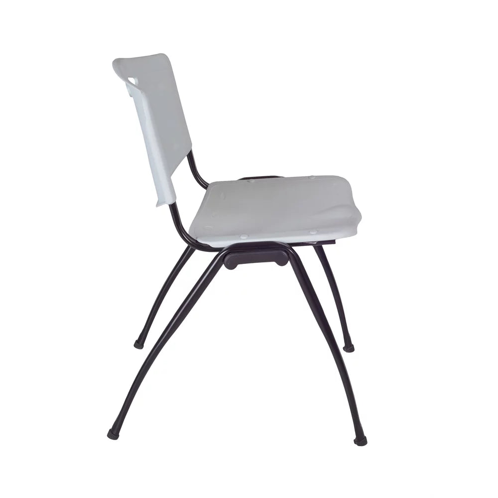 42" Round Breakroom Table & 4 Stack Chairs M32390