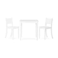 3 Piece Kids Play Table and Chair Set Matte White A40022