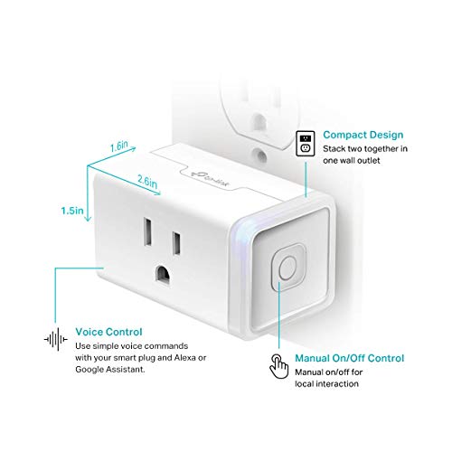 Smart Plug Wi-Fi Outlet 15 Amp Pack of 2 White F727