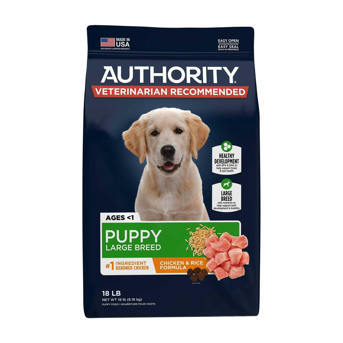 Chicken Rice Formula Large Breed Puppy Dry Dog Food Y3280