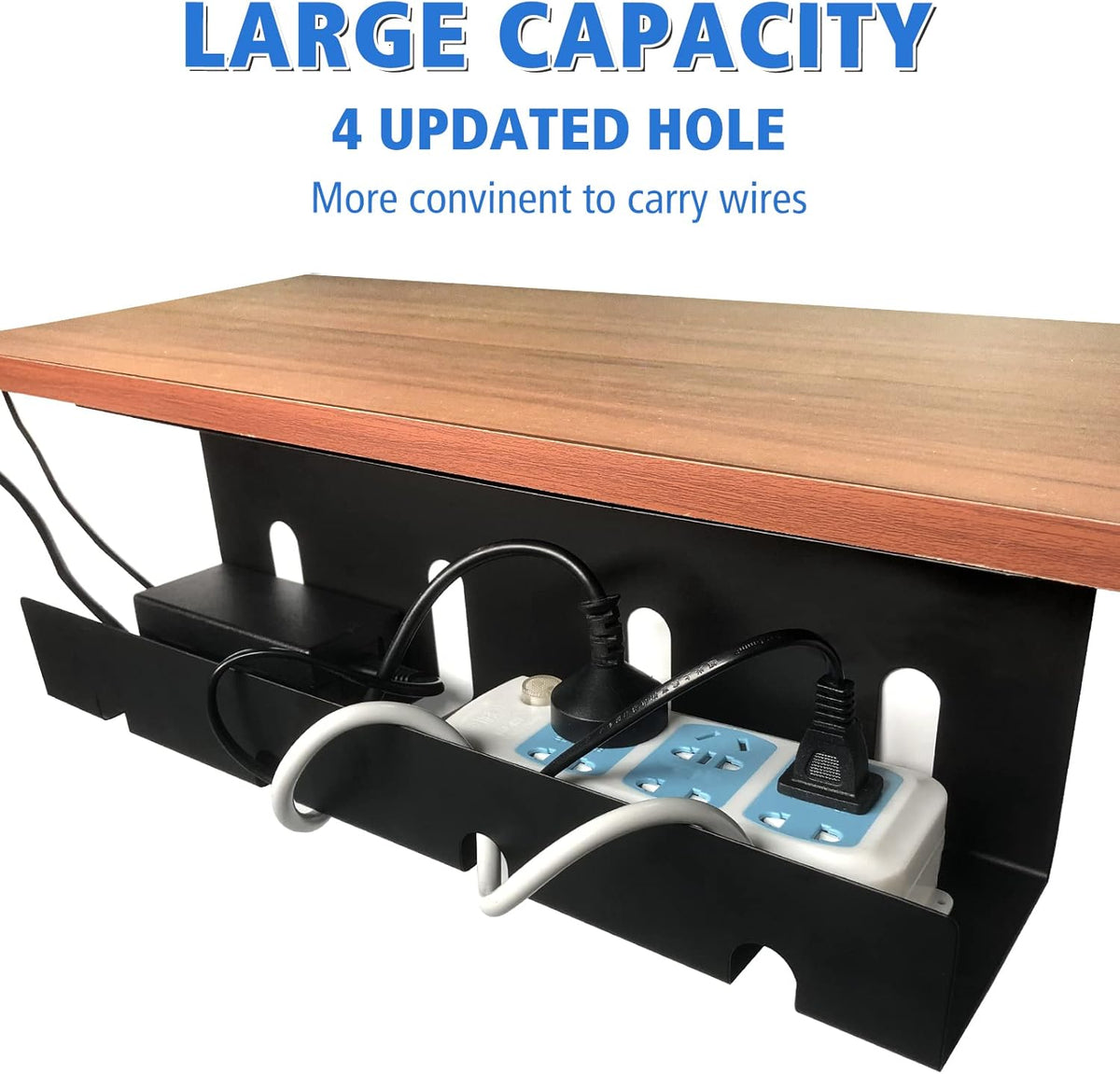 2 x 15.7 in Steel Black Cable Management Tray P479