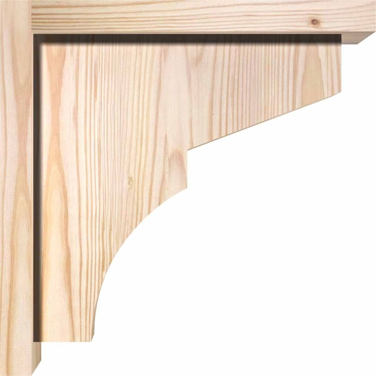 Monterey Smooth Corbel with Backplate, Douglas Fir L34366