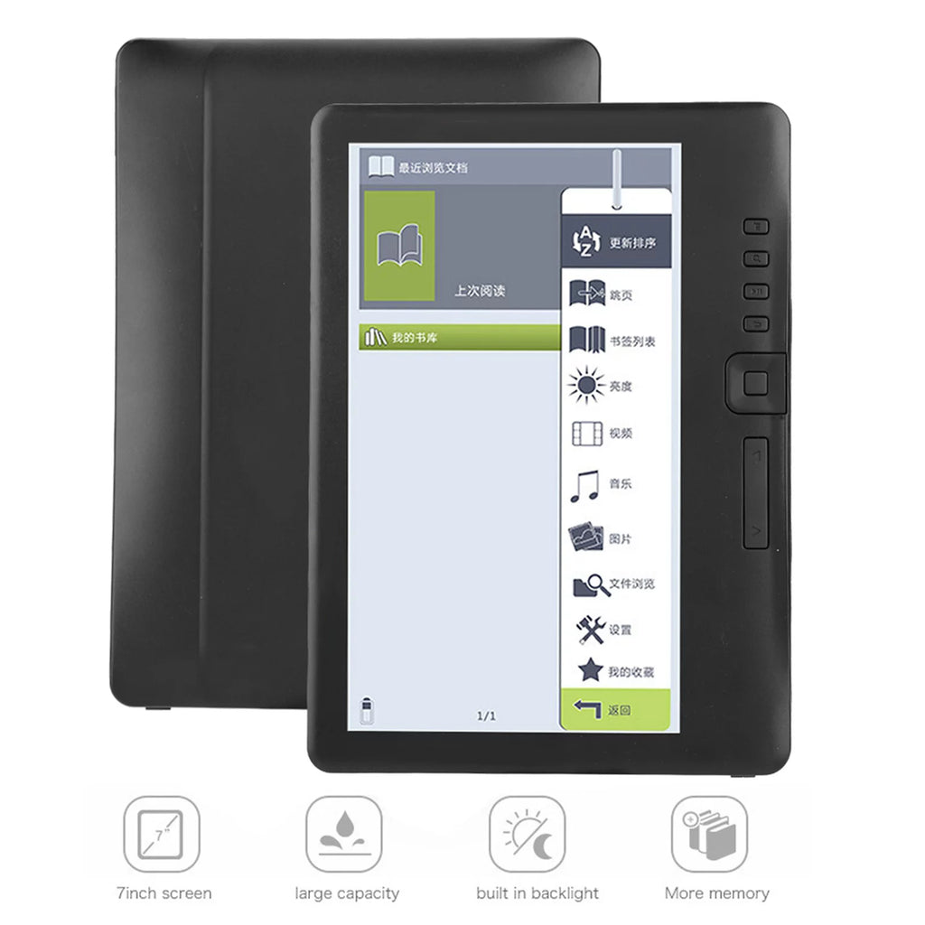 Portable 7inch E-book Reader Colorful Screen W72954
