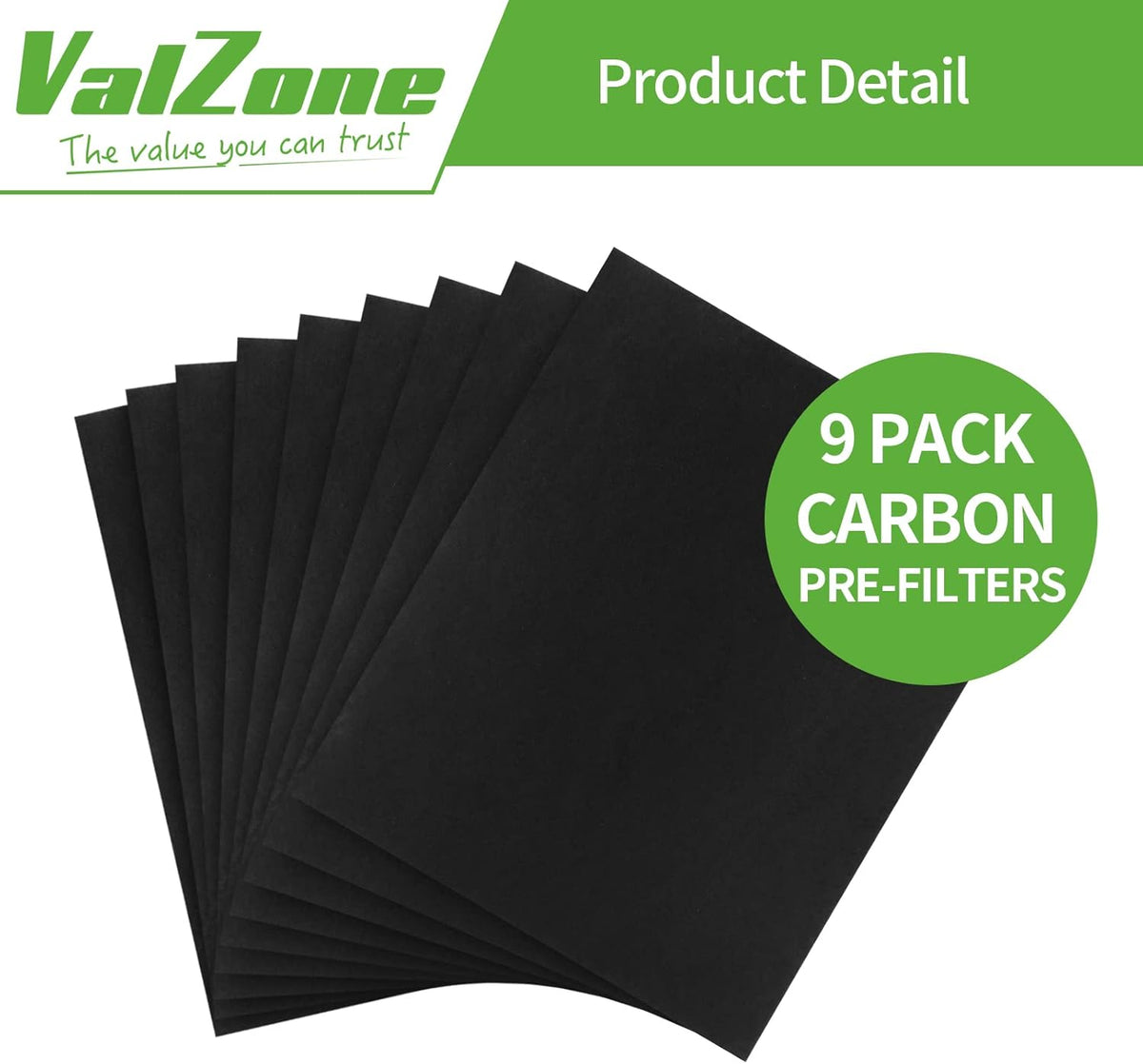 3 Pack True HEPA Replacement Filter with 9 Extra Carbon Pre-Filters N436