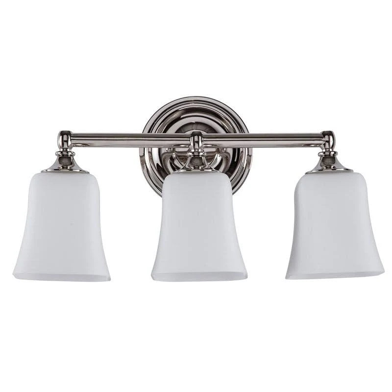 Polished Chrome 18x22 Wide 3 Light Bathroom Fixture O4477