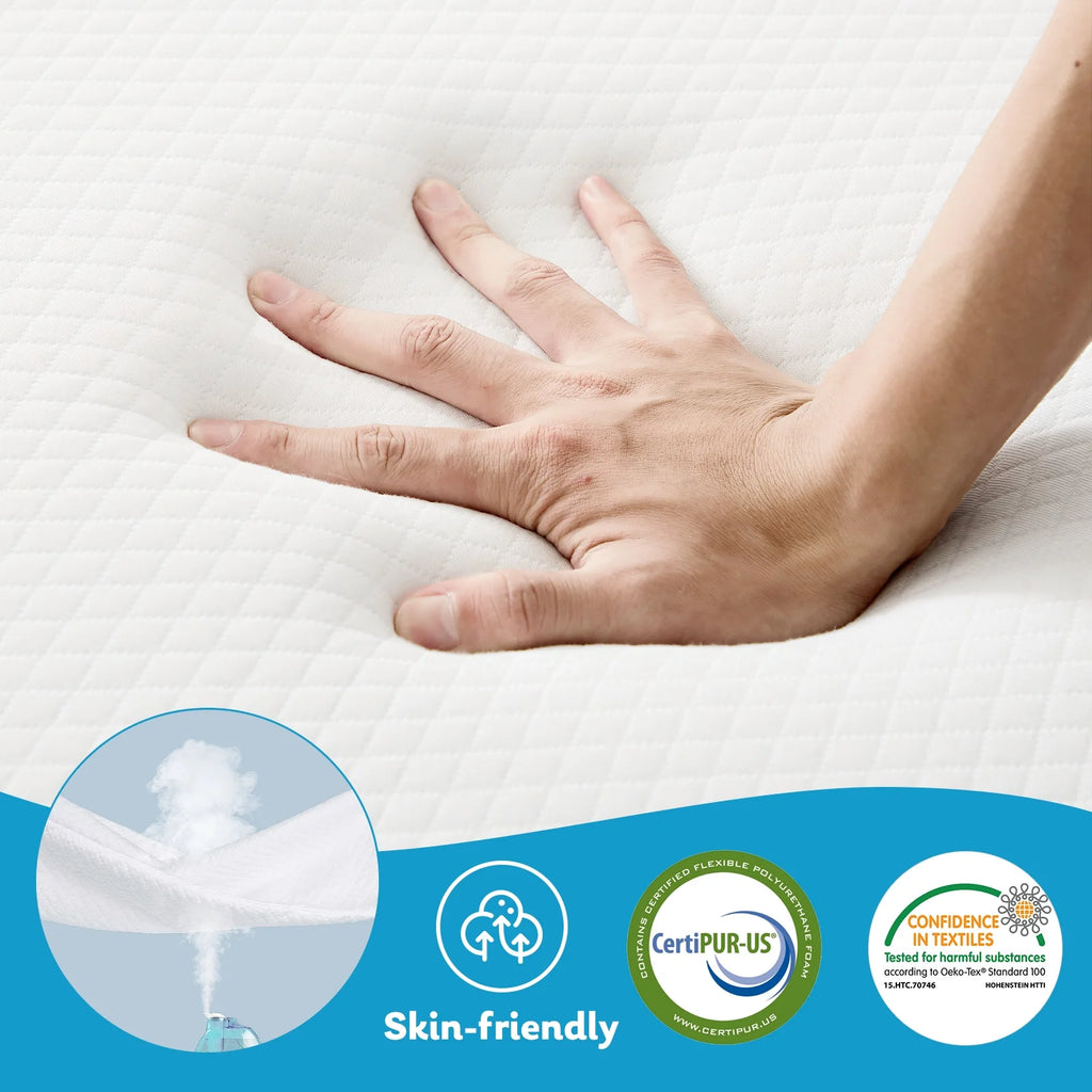 4-inch Tri Folding Memory Mattress with Removable Cover H1069