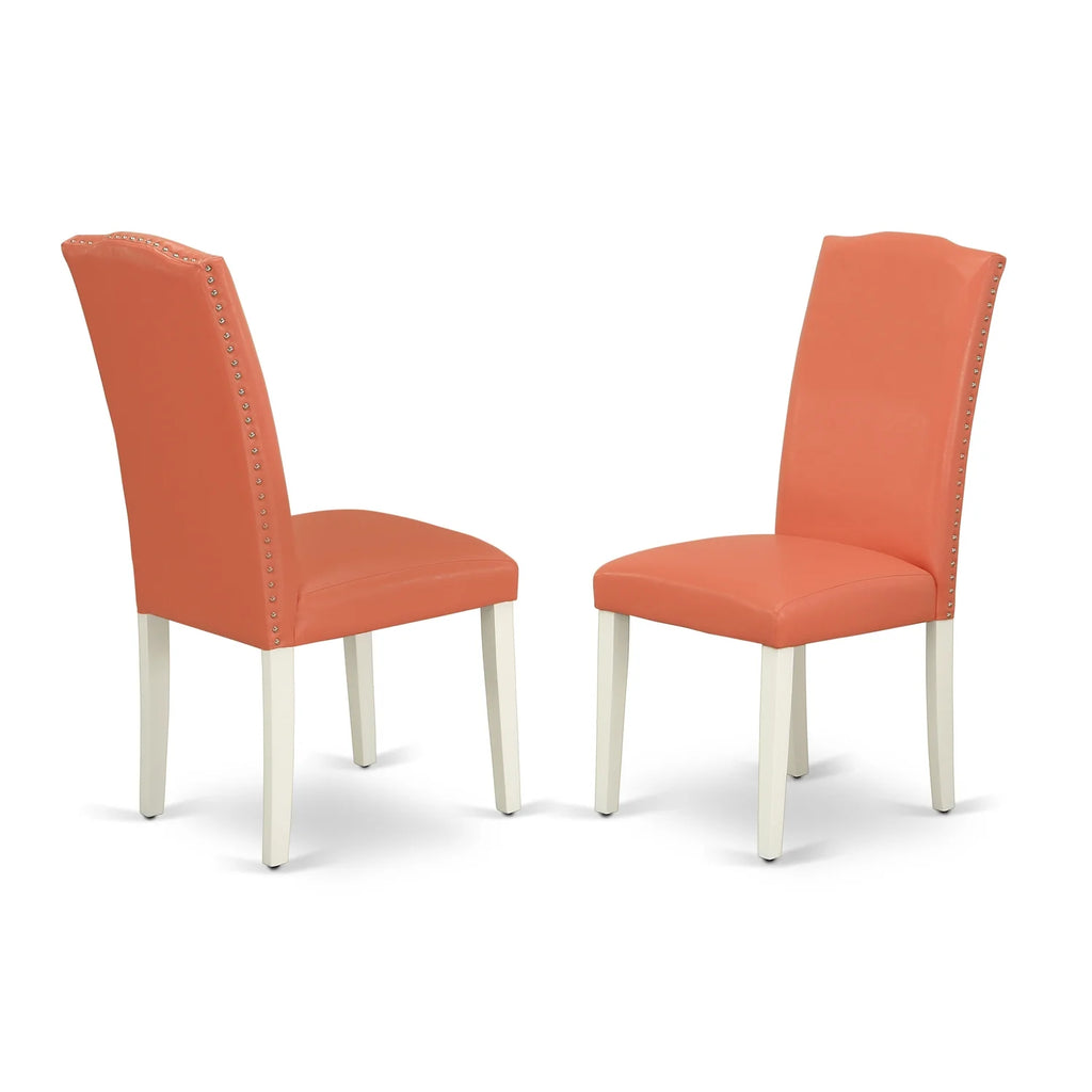 Rectangular Dinette Table with 18 In Leaf and 6 Parson Chair I688414