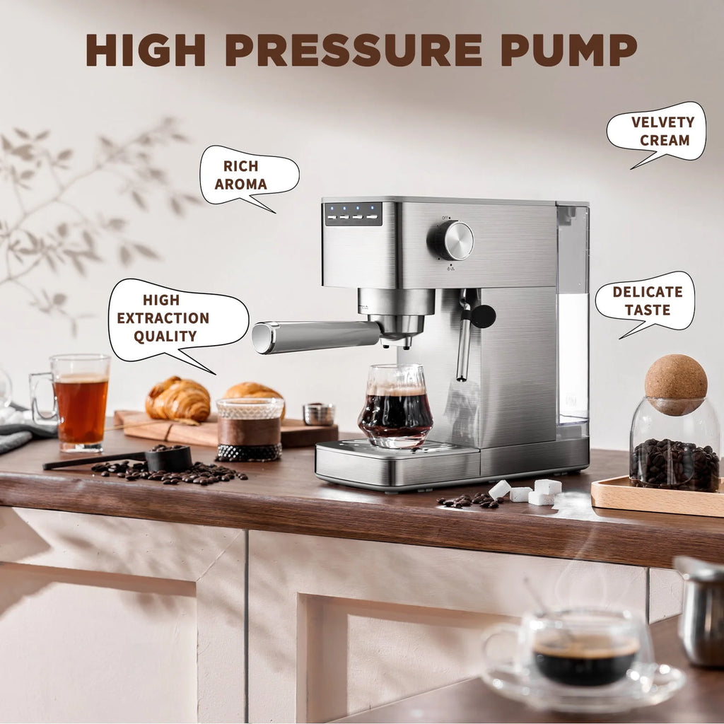 Espresso Machine with Milk Frother and 41 oz Water Tank P688