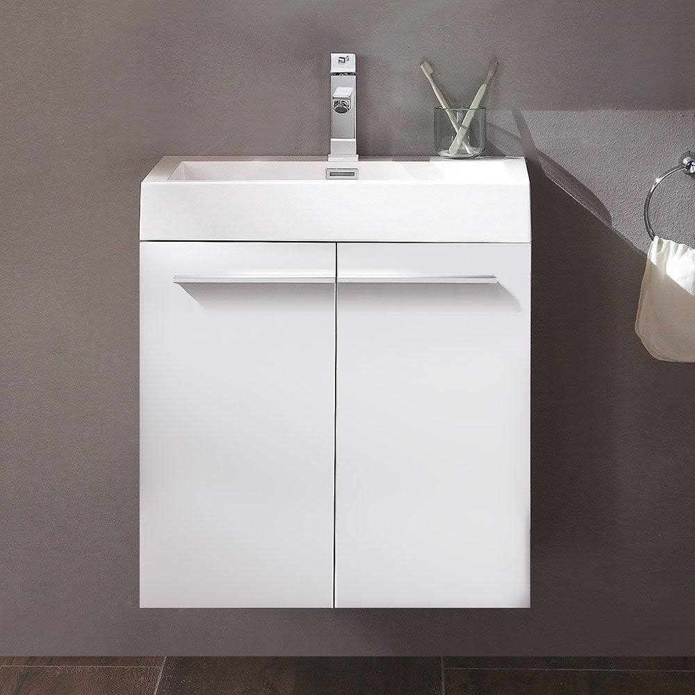 Walnut Bathroom Cabinet with Integrated Sink P7982