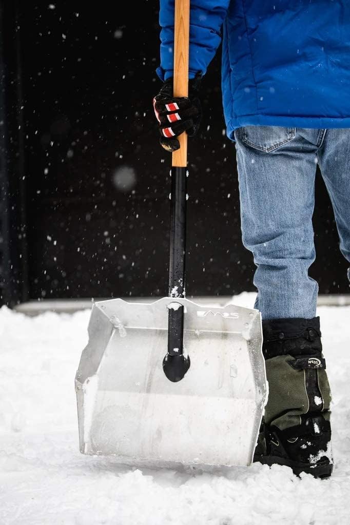 Driveway Snow Shovel and Pusher Set Including Blade and Shaft S4227