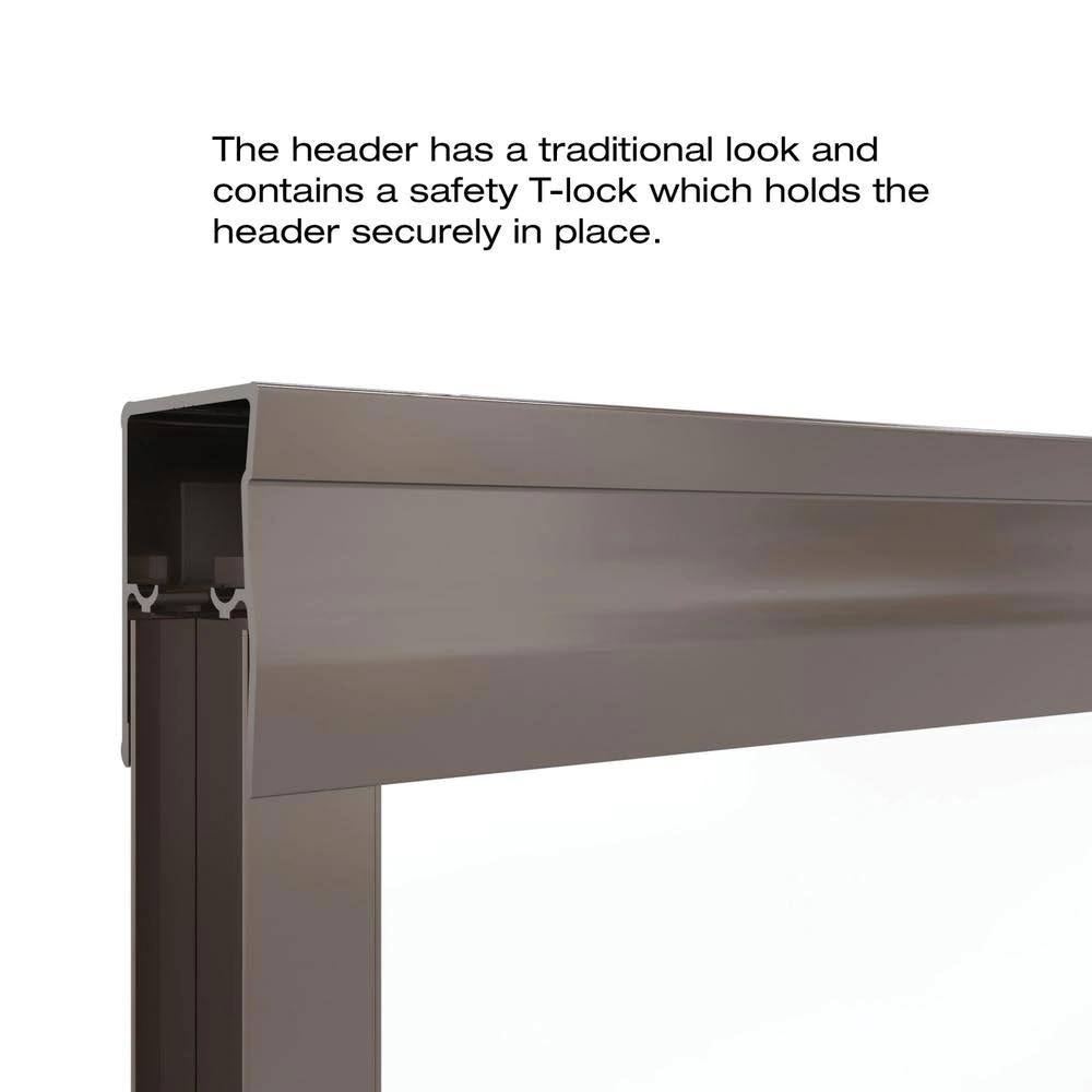 Bypass Framed Tub Door with Obscure Oil Rubbed Bronze J8135