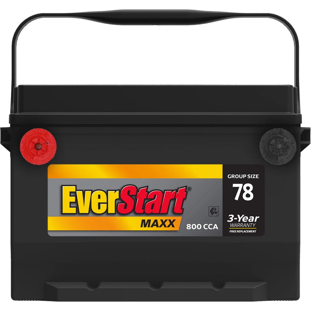 Lead Acid Automotive Battery, Group Size 78 12 Volt, 800 CCA T653