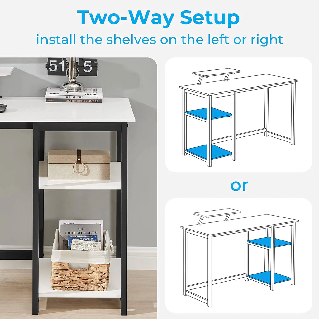 39 inch Computer Desk with Monitor Stand J374