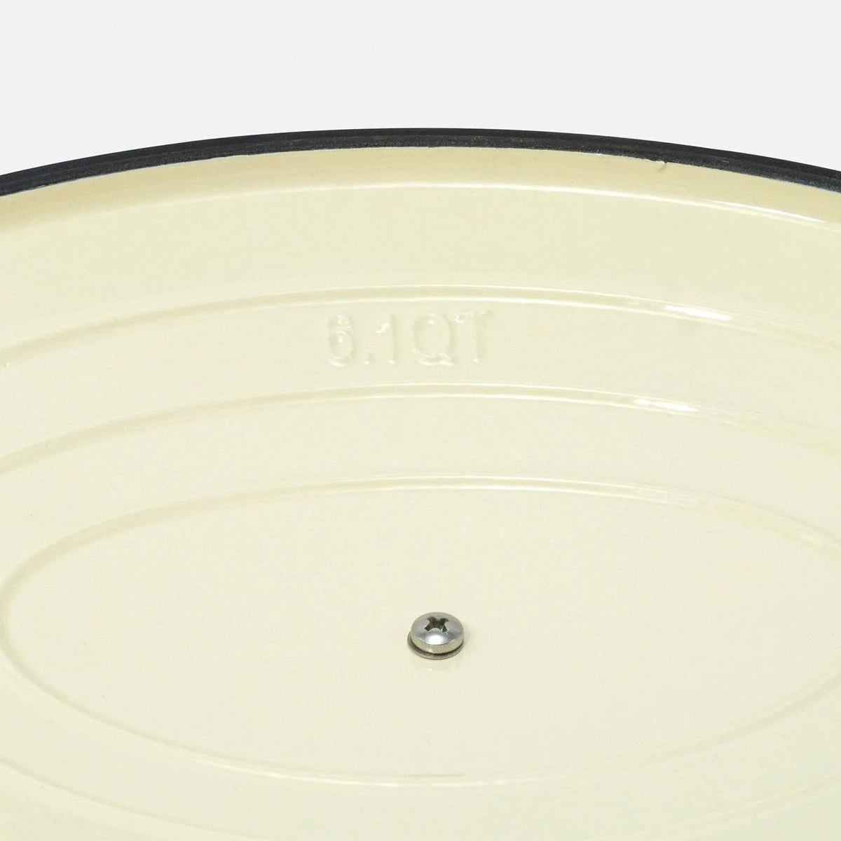 6 Qt Red Enamel Cast Iron Casserole Pan I796401