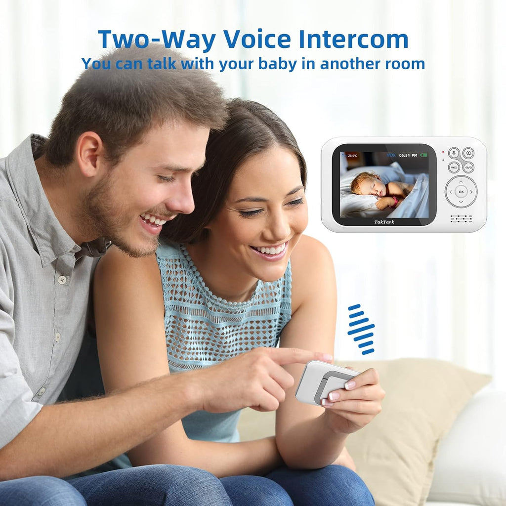 Baby Monitor with Camera and Audio, Infrared Night Vision, Digital Zoom Y323277