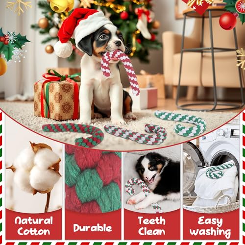 Christmas Dog Rope Toys, 2 Pack Red X5321